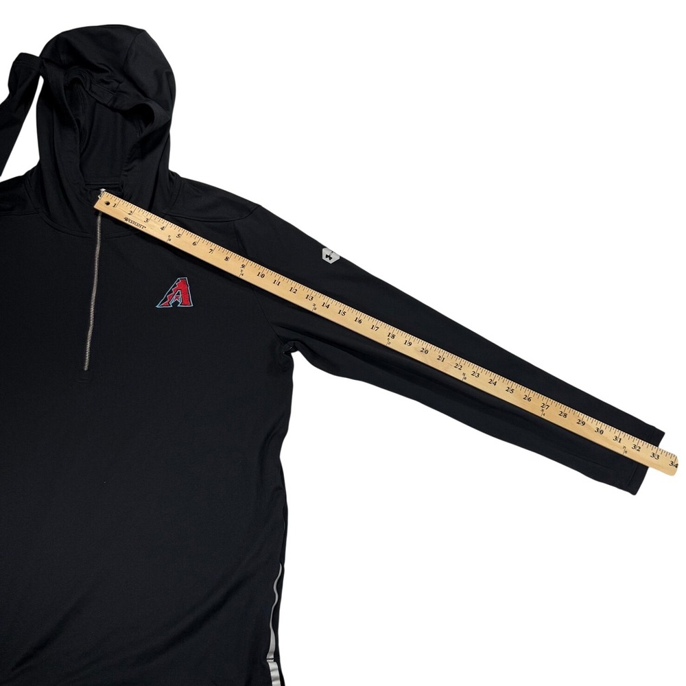 Under Armour Arizona Diamondbacks Quarter Zip Hoodie Mens Large Black Athletic - Picture 8 of 14